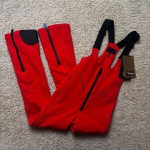 Goldbergh Phoebe Ski Pants Salopettes Bibs NWT Flame Red US 4